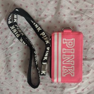 PINK card holder / lanyard
